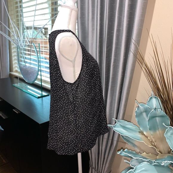 Polka Dots black sleeveless top - Picture 7 of 7